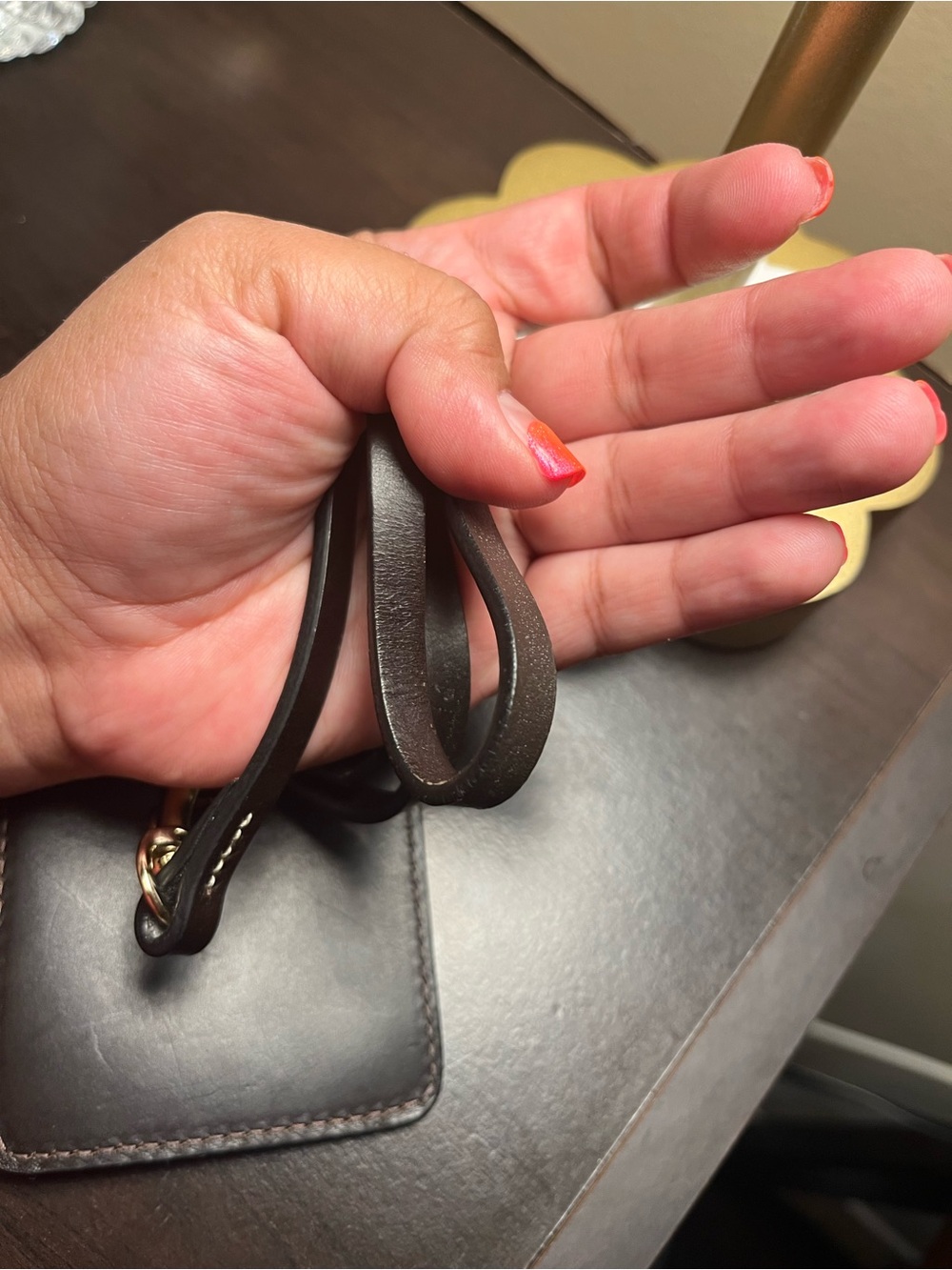 Dooney & Bourke Dark Brown Leather land yard Like new - Picture 7 of 7